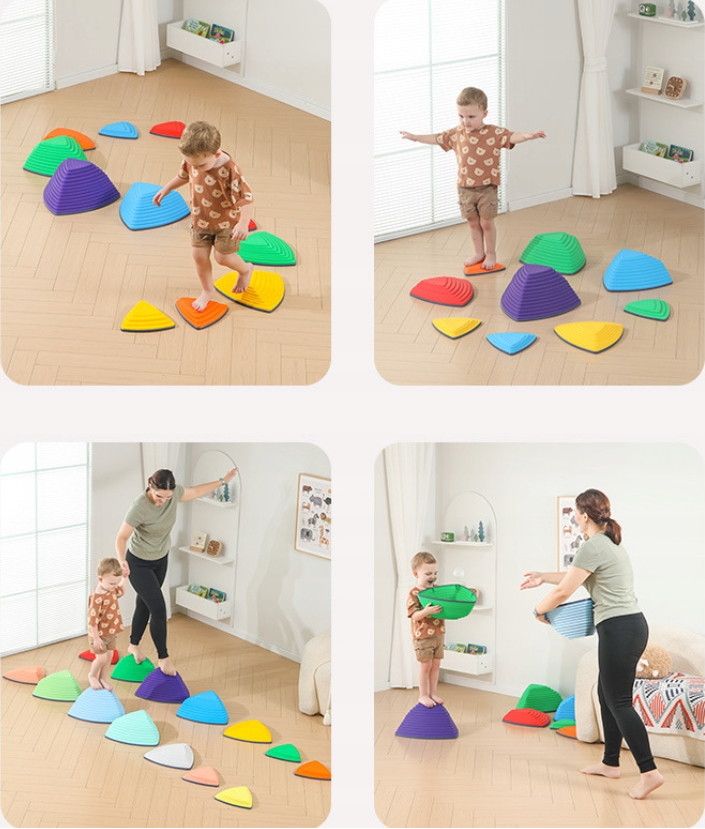 uravnoteženi kamni za ravnotežje, motorične sposobnosti in ustvarjalnost